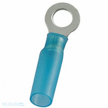 POWER FIRST Ring Terminal Blue 16 AWG 14 AWG PK25, 4FRF3