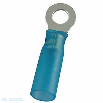 POWER FIRST Ring Terminal Blue 16 AWG 14 AWG PK25, 4FRF4