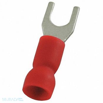 POWER FIRST Fork Terminal Tin Copper Red PK100, 4FRH2