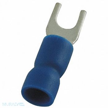 POWER FIRST Fork Terminal Tin Copper Blue PK100, 4FRH3