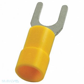 POWER FIRST Fork Terminal Tin Copper Yellow PK50, 4FRL1