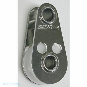 RONSTAN Sgl Pulley Fixed Eye 3/16In OAL1 7/16In, 4FRZ6