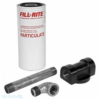 FILL-RITE Filter Housing 11 H 3 7/8 Dia White, 4FY21