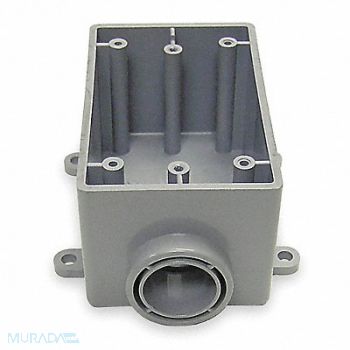 CANTEX Weatherproof Box 1Gang 1/2 in Hub PVC, 4FYW1