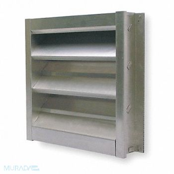 DAYTON Louver Wall Opening 18x18In Galvannealed, 4FZG3
