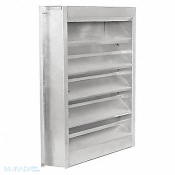 DAYTON Louver Wall Opening 24 x 36 In Aluminum, 4FZF5