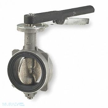 MILWAUKEE VALVE Butterfly Valve Wafer 6 in Aluminum, 4FZN2