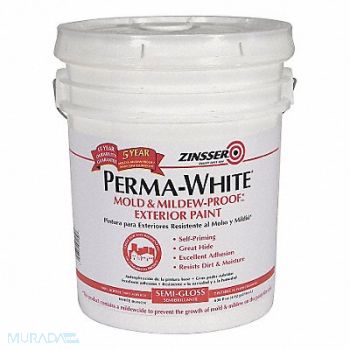 ZINSSER Paint Alkyd Enamel White, 4FZX5