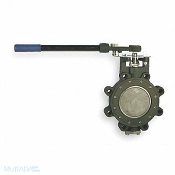MILWAUKEE VALVE Butterfly Valve 6 In RPTFE Liner Lever, 4GAM2