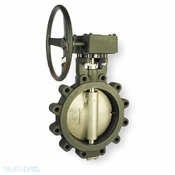 MILWAUKEE VALVE Butterfly Valve Lug 12 in Carbon Steel, 4GAM6