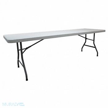 GRAINGER APPROVED Fldg Tbl Rectgl Polyethylene 96 L 30 W, 4GE27