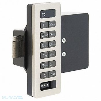 DIGILOCK Electronic Lock Brushed Nickel 12 Button, 4GHA8
