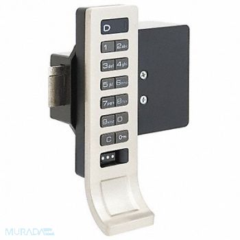 DIGILOCK Electronic Lock Brushed Nickel 12 Button, 4GHA9