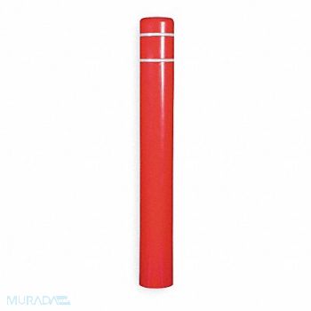 GRAINGER APPROVED Bollard Cover 8 In Dia 72 In H Red, 4GRF4