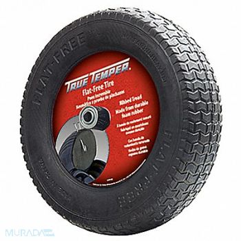 TRUE TEMPER Wheelbarrow Tire Knobby 16 in Dia, 4GU60
