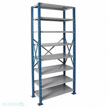 HALLOWELL Metal Shlvng Cap 1250 lb 24inx120inx48in, 4HAK6