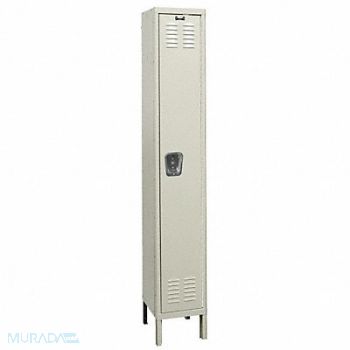 HALLOWELL Wrdrb Lckr 1x1Lckr Tan 78 x12 x18 Assm, 4HE49