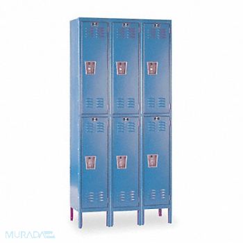 HALLOWELL G7207 Lckr 2x3Lckr Mrn Bl 78 x36 x12 Assm, 4HB68