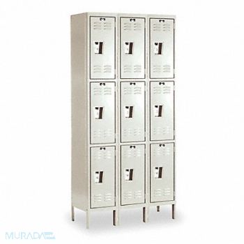 HALLOWELL G7219 Wrdrb Lckr 3x3Lckr Tan 78 x36 x12 Assm, 4HB92