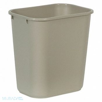 RUBBERMAID COMMERCIAL PRODUCTS F9113 Wastebasket Rectangular 7 gal Beige, 4HC00