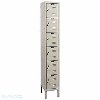 HALLOWELL Bx Lckr 6x1Lckr Tan 78 x12 x12 Assm, 4HE59