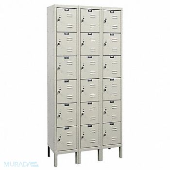 HALLOWELL Bx Lckr 6x3Lckr Tan 78 x36 x15 Assm, 4VEH1