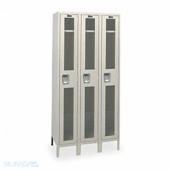 HALLOWELL Wrdrb Lckr 1x3Lckr Tan 78 x36 x18 Assm, 4HE96