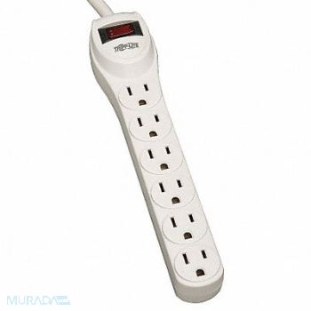 TRIPP LITE Surge Protector Strip 6 Outlet Gry, 4HHG5