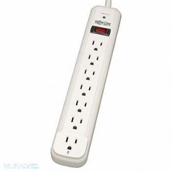 TRIPP LITE Surge Protector Strip 7 Outlet Wht, 4HHH1