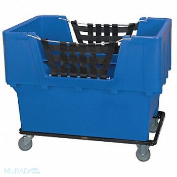GRAINGER APPROVED Cube Truck LLDPE Blue 23.0 cu ft., 4HTF3