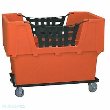 GRAINGER APPROVED Cube Truck LLDPE Orange 23.0 cu ft., 4HTF6