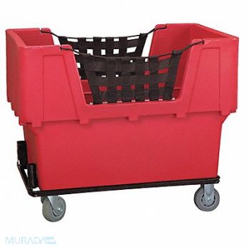 GRAINGER APPROVED Cube Truck LLDPE Red 23.0 cu ft., 4HTF7