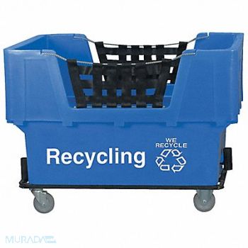 GRAINGER APPROVED Cube Truck LLDPE Blue 23.0 cu ft., 4HTF9