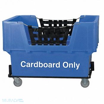 GRAINGER APPROVED Cube Truck LLDPE Blue 23.0 cu ft., 4HTG5