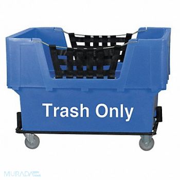 GRAINGER APPROVED Cube Truck LLDPE Blue 23.0 cu ft., 4HTH1