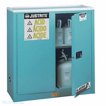 JUSTRITE Corrosive Safety Cabinet 30 gal Manual, 4HTY7