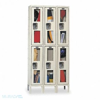 HALLOWELL Wrdrb Lckr 2x3Lckr Tan 78 x36 x12 Assm, 4HE98