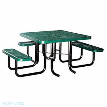 GRAINGER APPROVED E0149 Picnic Table 80 W x75 D Green, 4HUR4