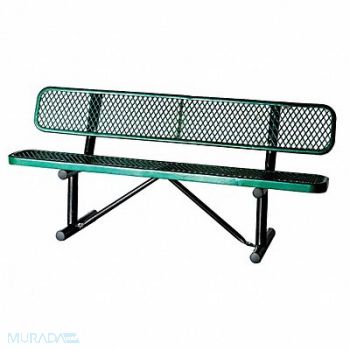 GRAINGER APPROVED E0153 Outdoor Bench 72 in L x 24 in x 31 in, 4HUT3