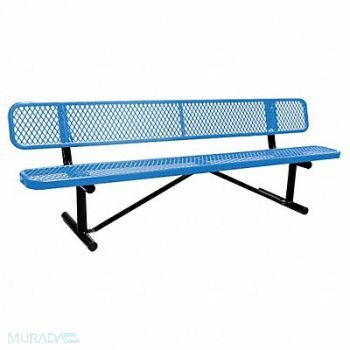 GRAINGER APPROVED E0154 Outdoor Bench 96 in 24 in W Blu Prtbl, 4HUT4