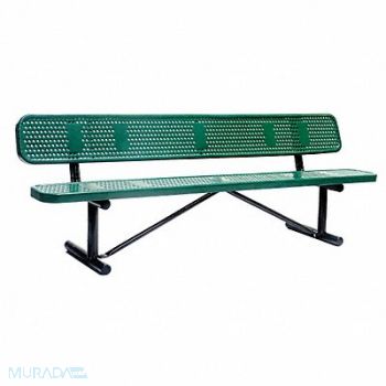 GRAINGER APPROVED E5611 Outdoor Bench 96 in L 31 in Grn Prtbl, 4HUU5