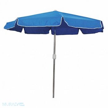 GRAINGER APPROVED E5620 Outdoor Umbrella Round Blue, 4HUW4