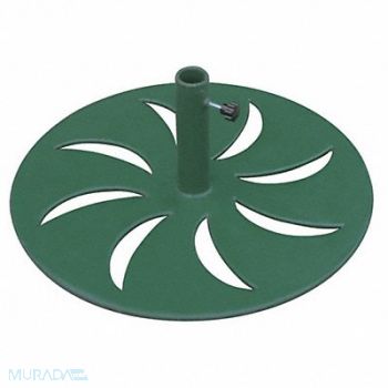 GRAINGER APPROVED E5621 Outdoor Umbrella Base Round Green, 4HUW7