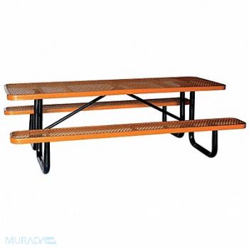 GRAINGER APPROVED Picnic Table W x96 D Brown, 4HUX3
