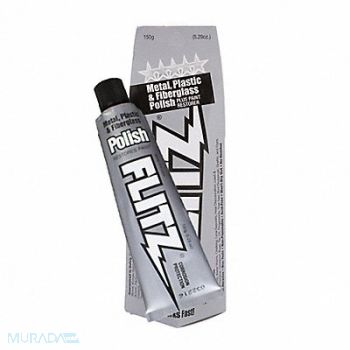 FLITZ PREMIUM POLISHING PRODUCTS Metal Cleaner 5.29 oz Tube 8.1 pH, 4HWP9