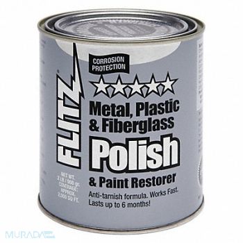 FLITZ PREMIUM POLISHING PRODUCTS Metal Restorer 2 lb Can 8.1 pH, 4HWR1