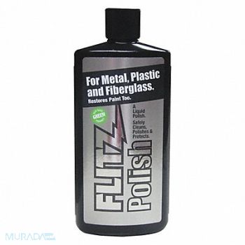 FLITZ PREMIUM POLISHING PRODUCTS Metal Polish 7.6 oz Bottle 8.5 pH, 4HWR2