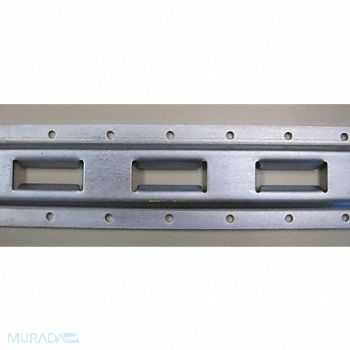 GRAINGER APPROVED Vertical E-Track Zinc Plated Finish, 4HXC3