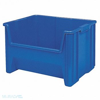 AKRO-MILS F8828 Stacking Bin Blue Plastic 12 7/16 in, 4HY35