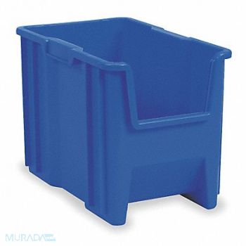AKRO-MILS F8813 Stacking Bin Blue Plastic 12 1/2 in, 4HY39
